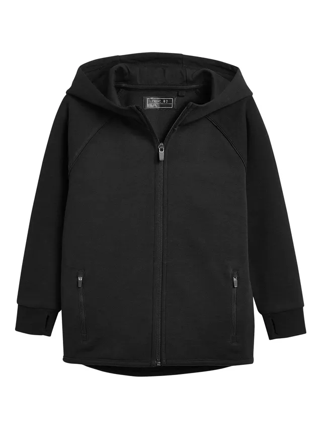 Next Felpa Bambino Zip Cappuccio Tecnica Misto Cotone