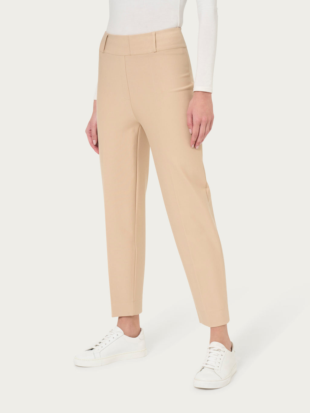 Ragno Compact Carrot Pants pantaloni donna irish cream elasticizzato