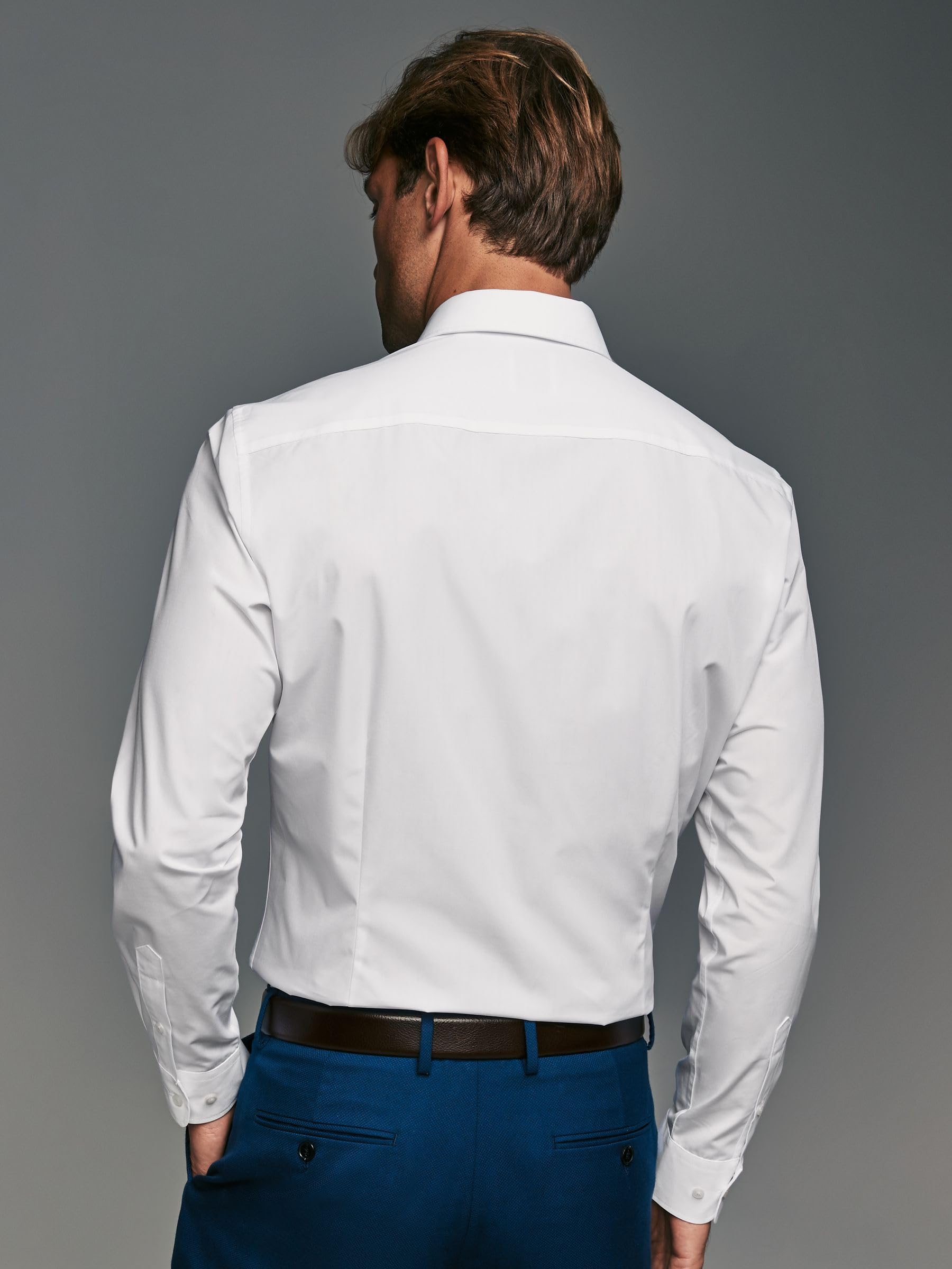 Next 3 camicie eleganti easy-care slim polsino singolo