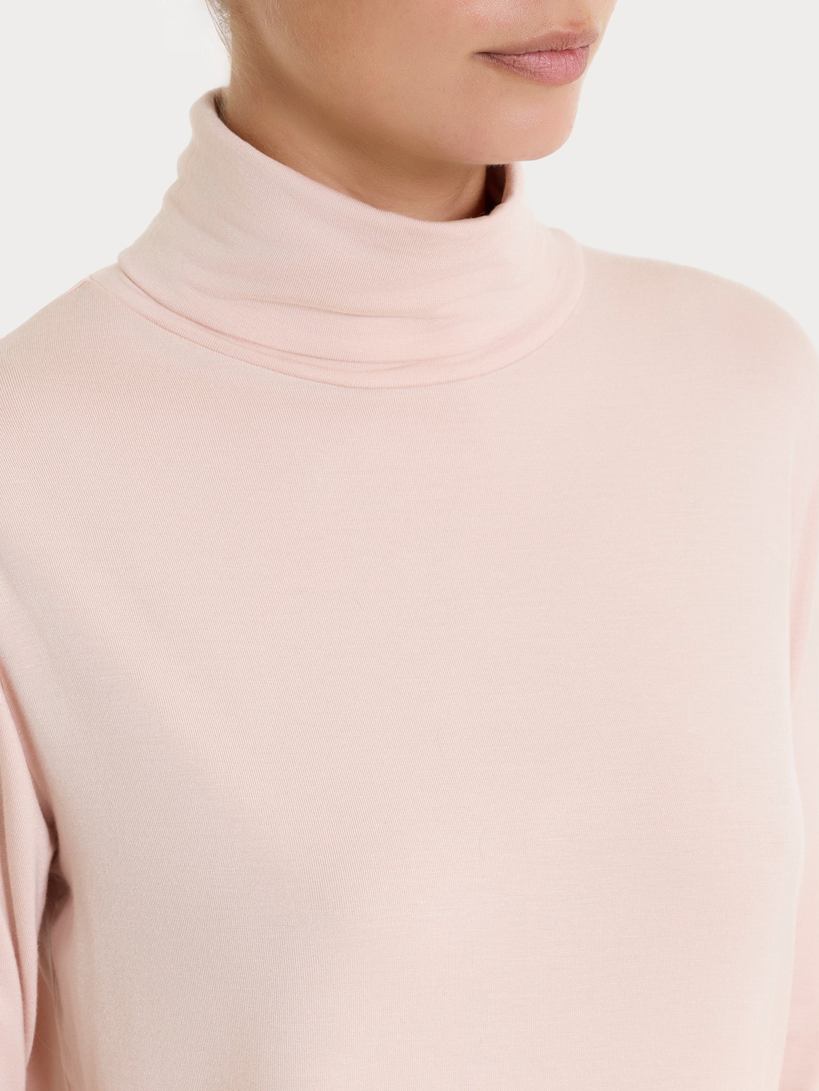 Ragno Dolcevita Eco Viscosa manica lunga Cameo Rose