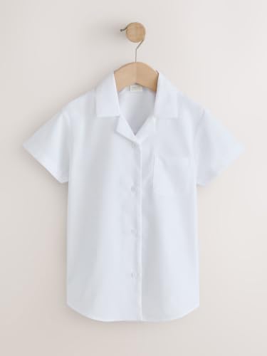 Next camicie scuola bambina maniche corte bianco 5 pezzi