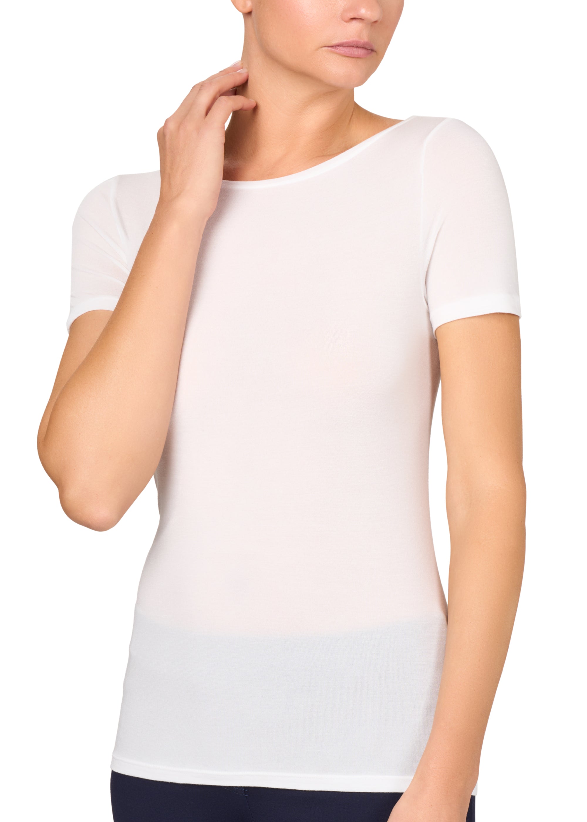 Philippe Matignon Leger t-shirt seta scollo barchetta taglia vera