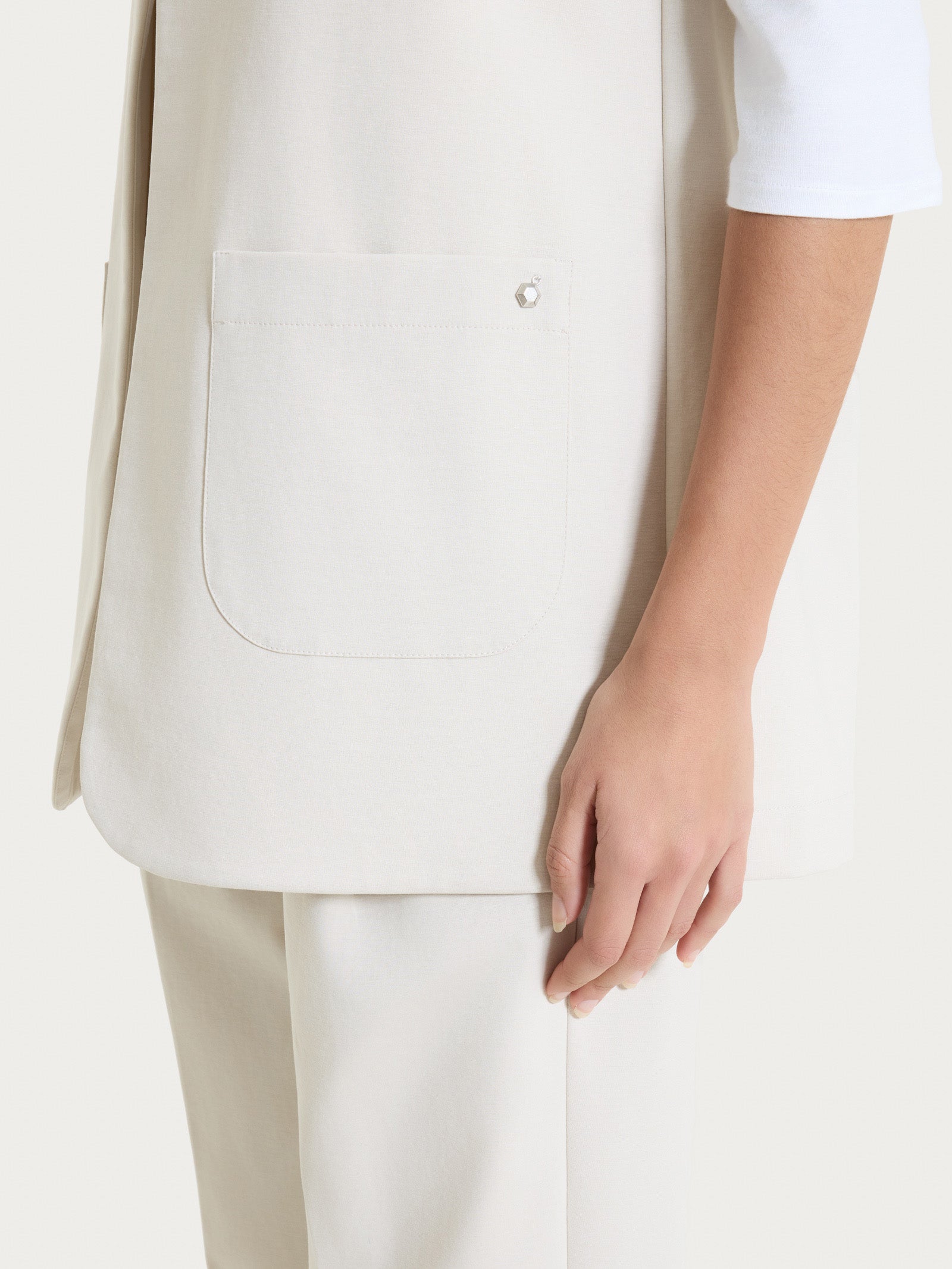 Ragno Compact Light gilet aperto champignon con tasche