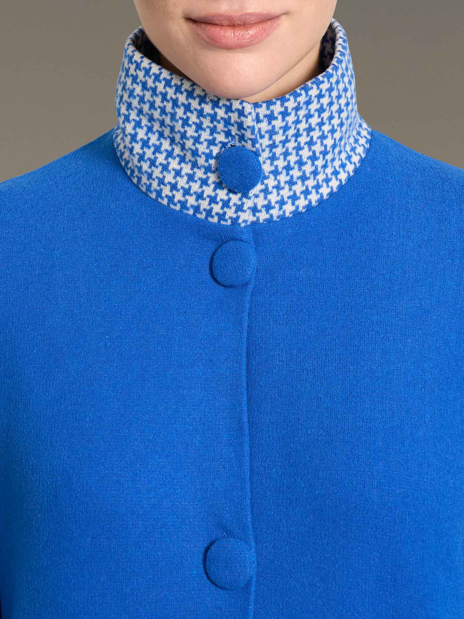 Ragno Vestaglia Lunga Aperta Cotton Eco Pile Fant. Bluette