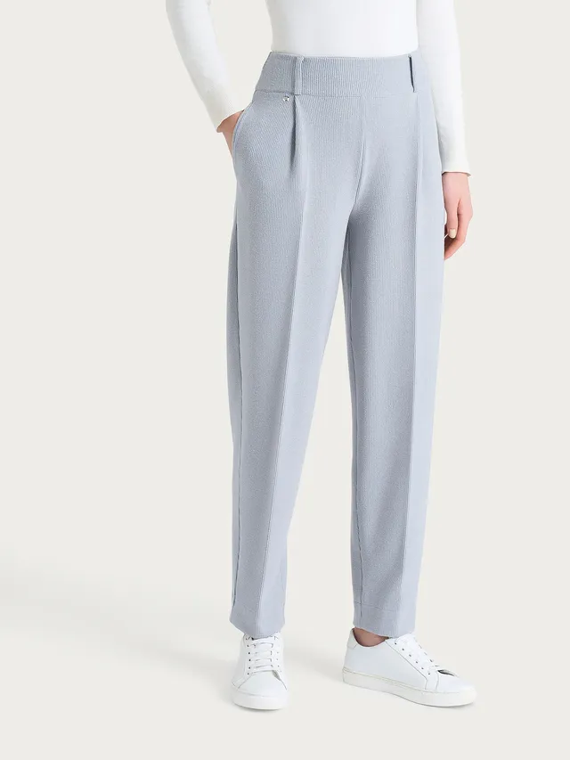 Ragno Compact pantalone carota Ultimate Gray velluto