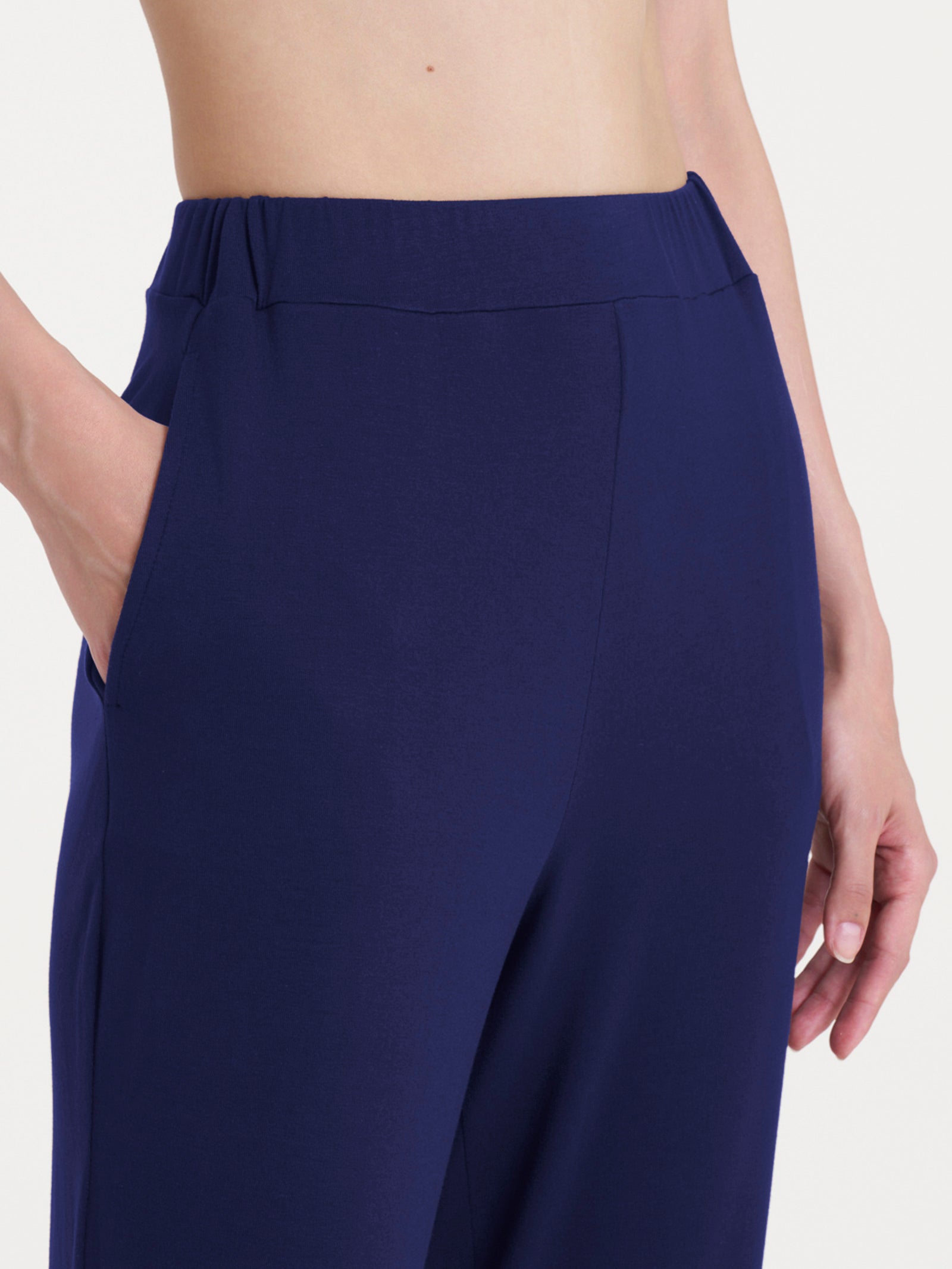 Ragno Viscosa Summer Pantalone dritto con tasche pantalone blu Copiativo