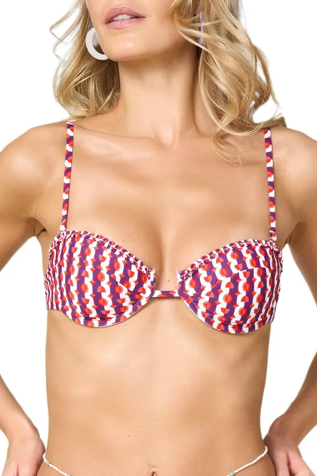 Goldenpoint Circus Balconcino con Ferretto Top Bikini Fantasia Geometrica