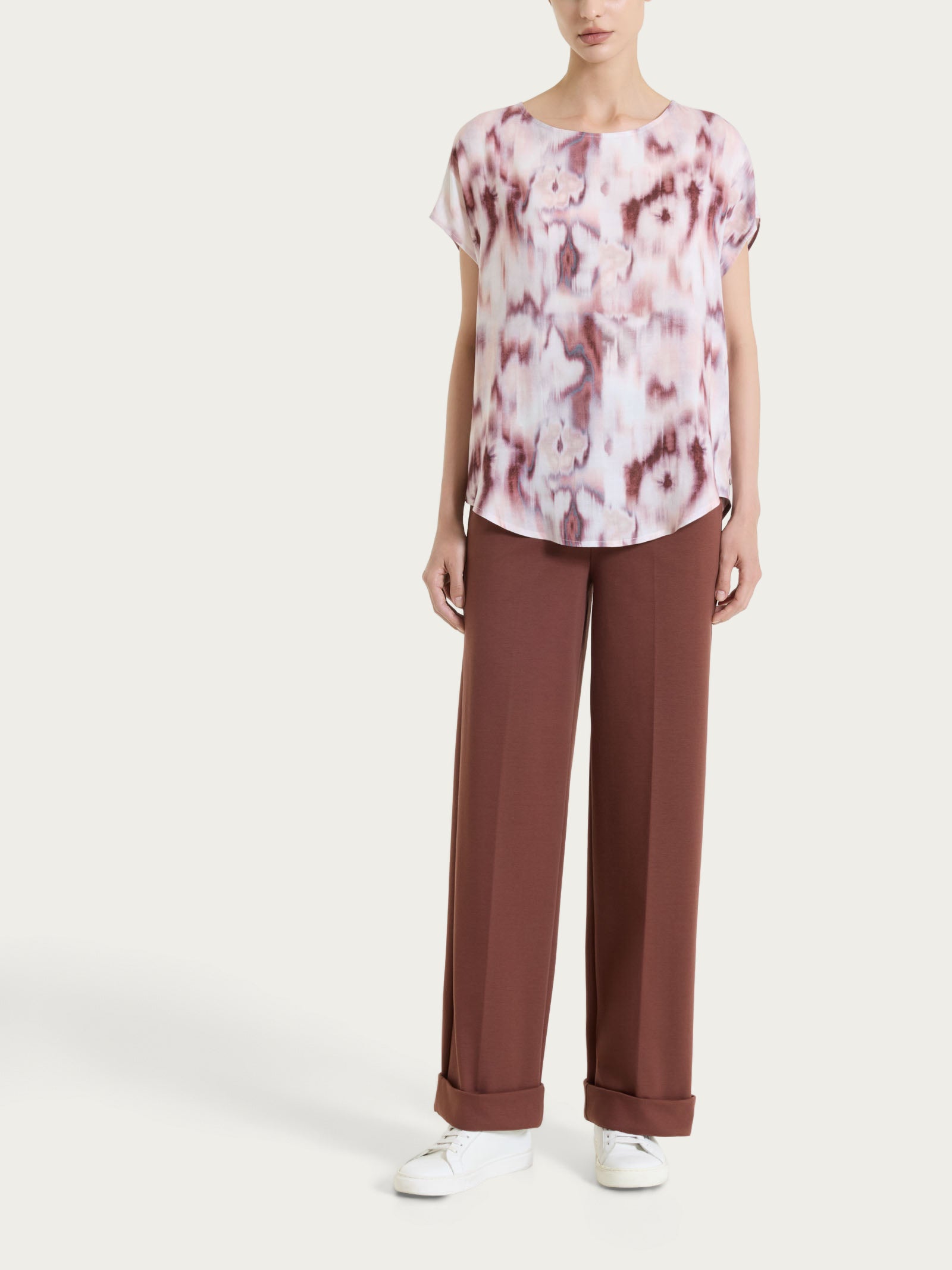 Ragno Pantalone Ampio Tasche Compact Light Cappuccino