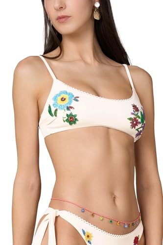 Goldenpoint Encanto top bikini donna microfibra tinta unita