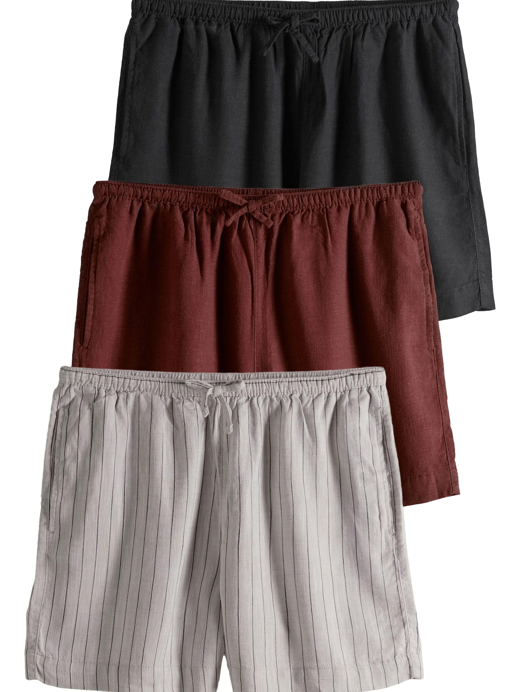 Geo Next The Set Lino Shorts Elastico 3 Pezzi Donna