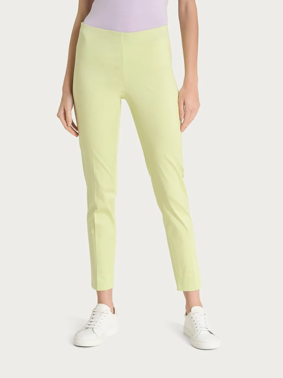 Ragno Satin Power Pantalone Capri Donna Shadow Lime Cotone