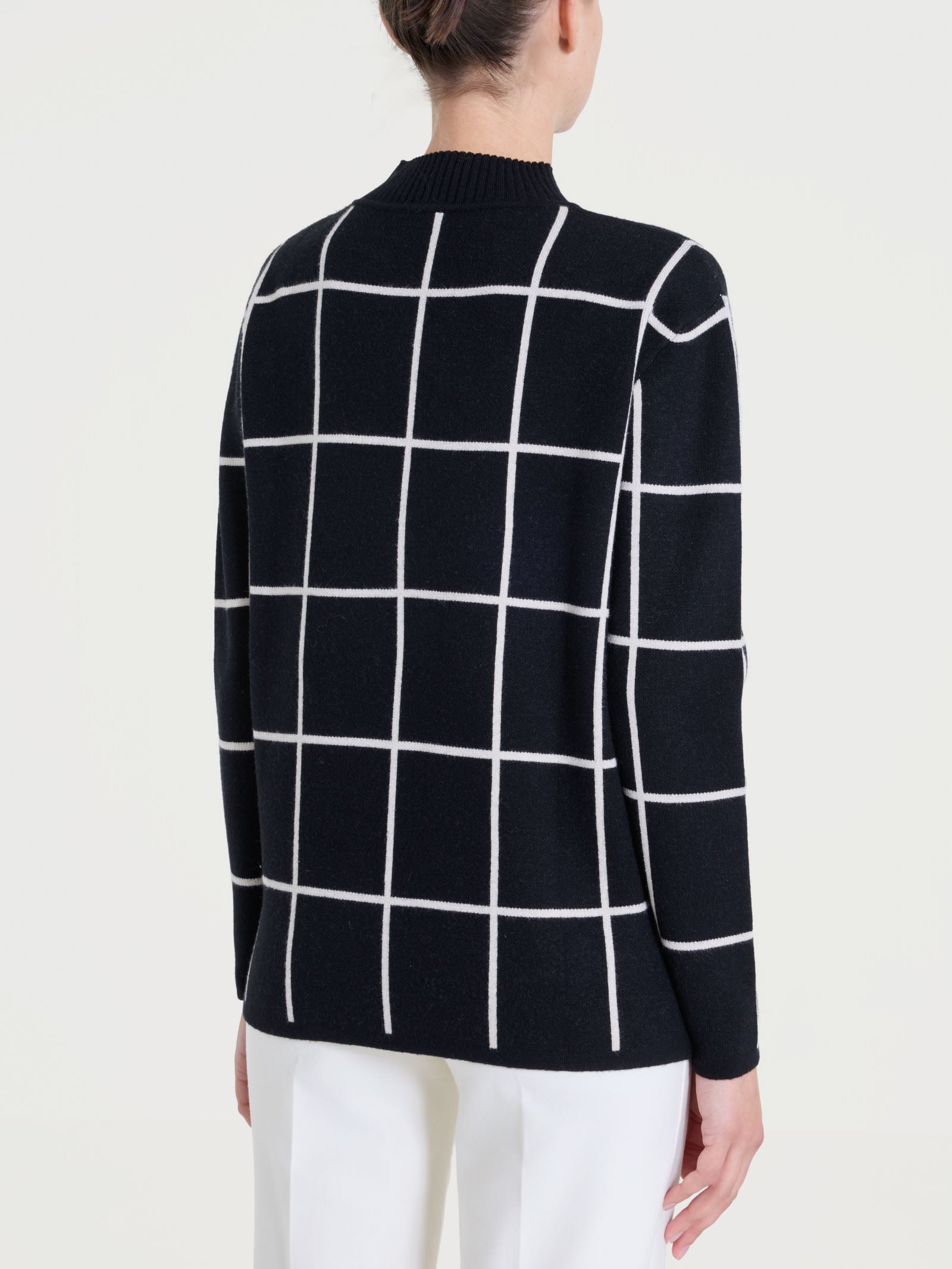 Ragno Super Soft lupetto fantasia check nero caldo