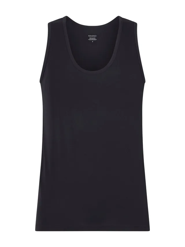 Ragno Dynamic canottiera uomo cotone nero bipack