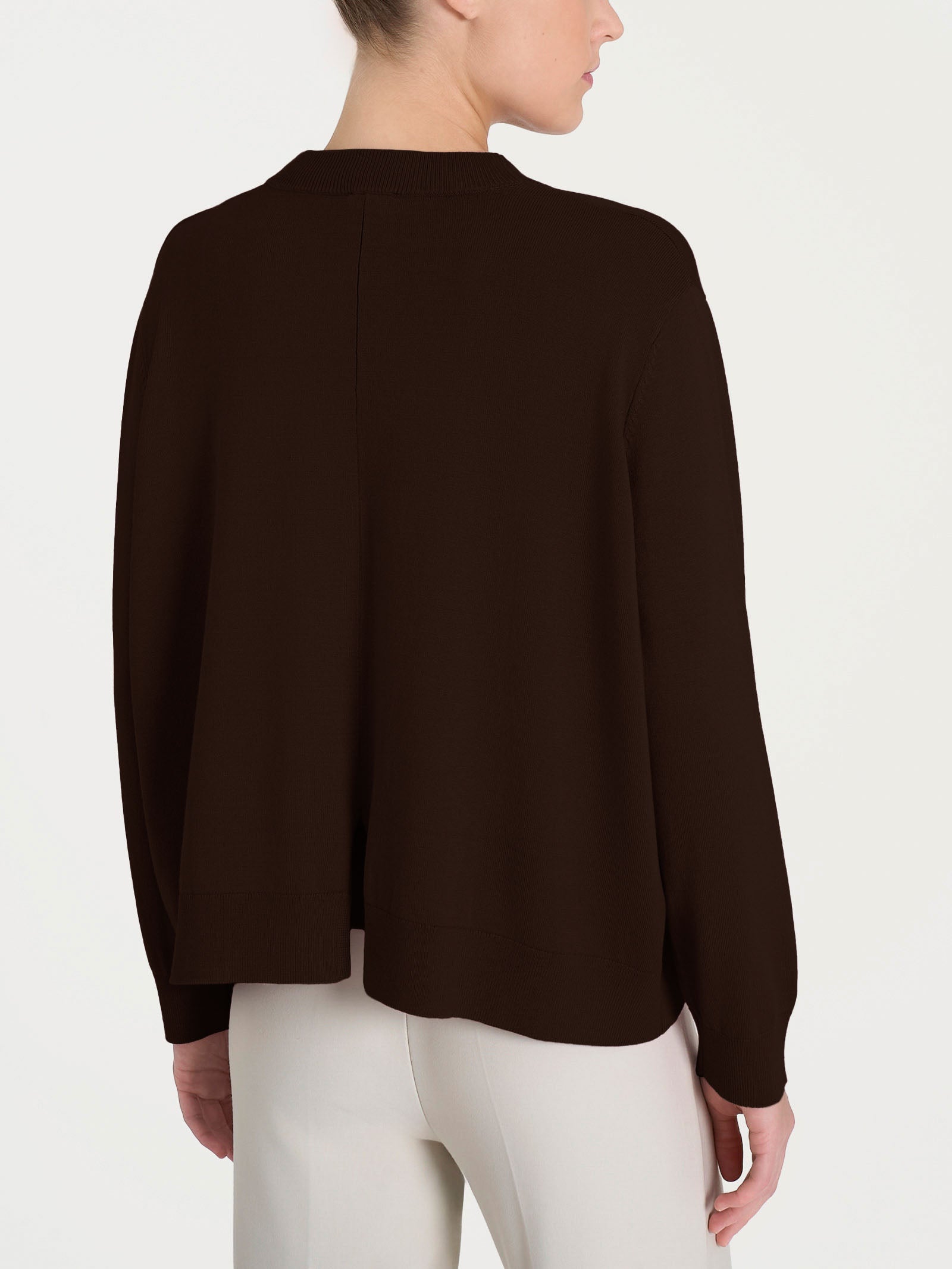Ragno Four Seasons cardigan corto chocolate torte viscosa