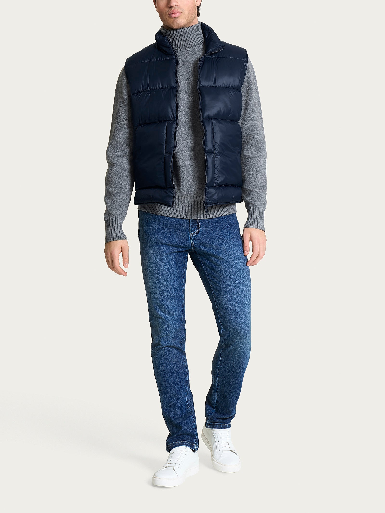Ragno Vegan Down Piumino Smanicato Outer Space Lucido