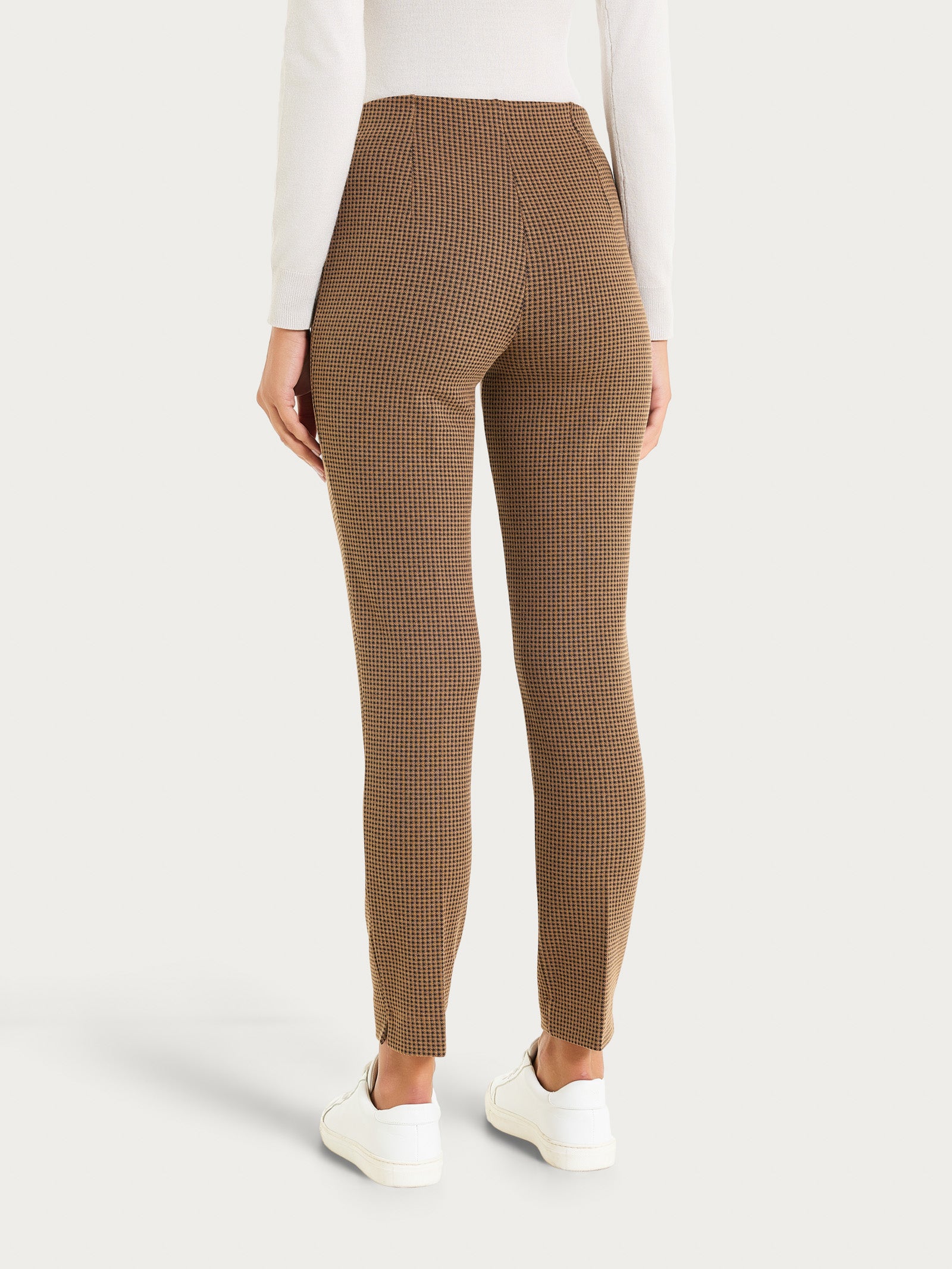 Ragno Eco Jacquard Pantalone Sigaretta Pine Bark Micro Check