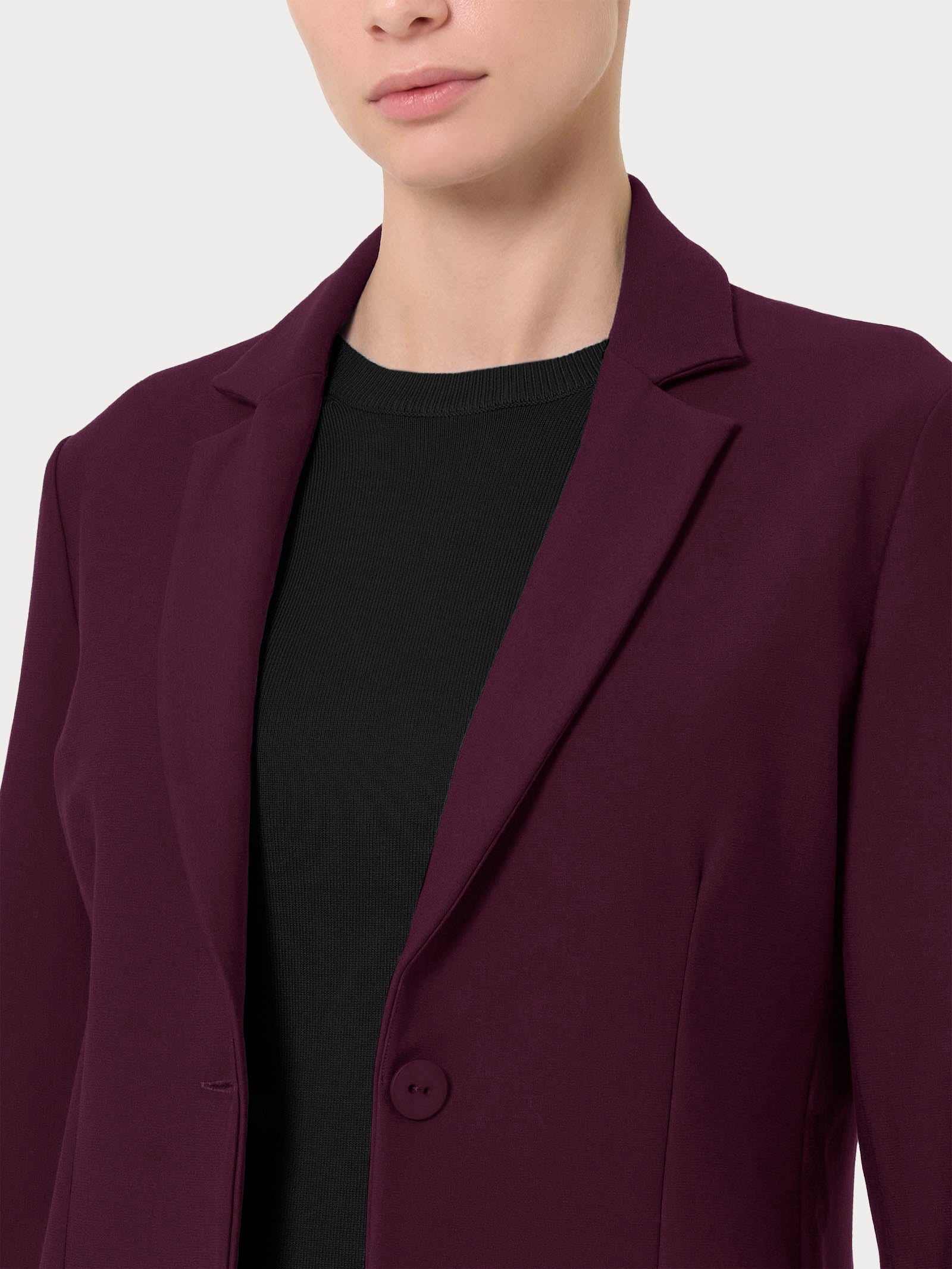 Ragno Compact blazer due bottoni donna regular viola fig