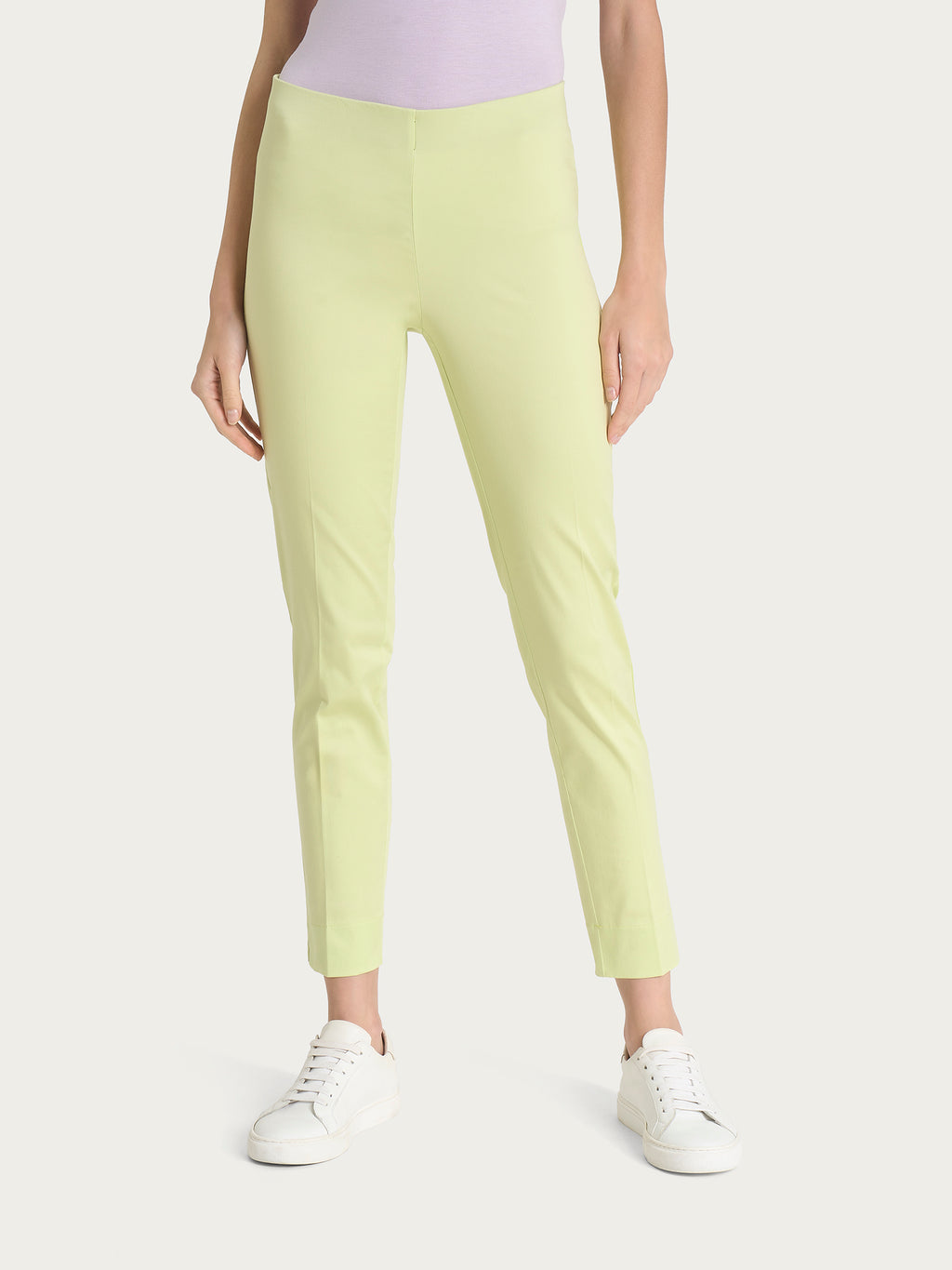 Ragno Satin Power pinocchietto donna Shadow Lime skinny spacco