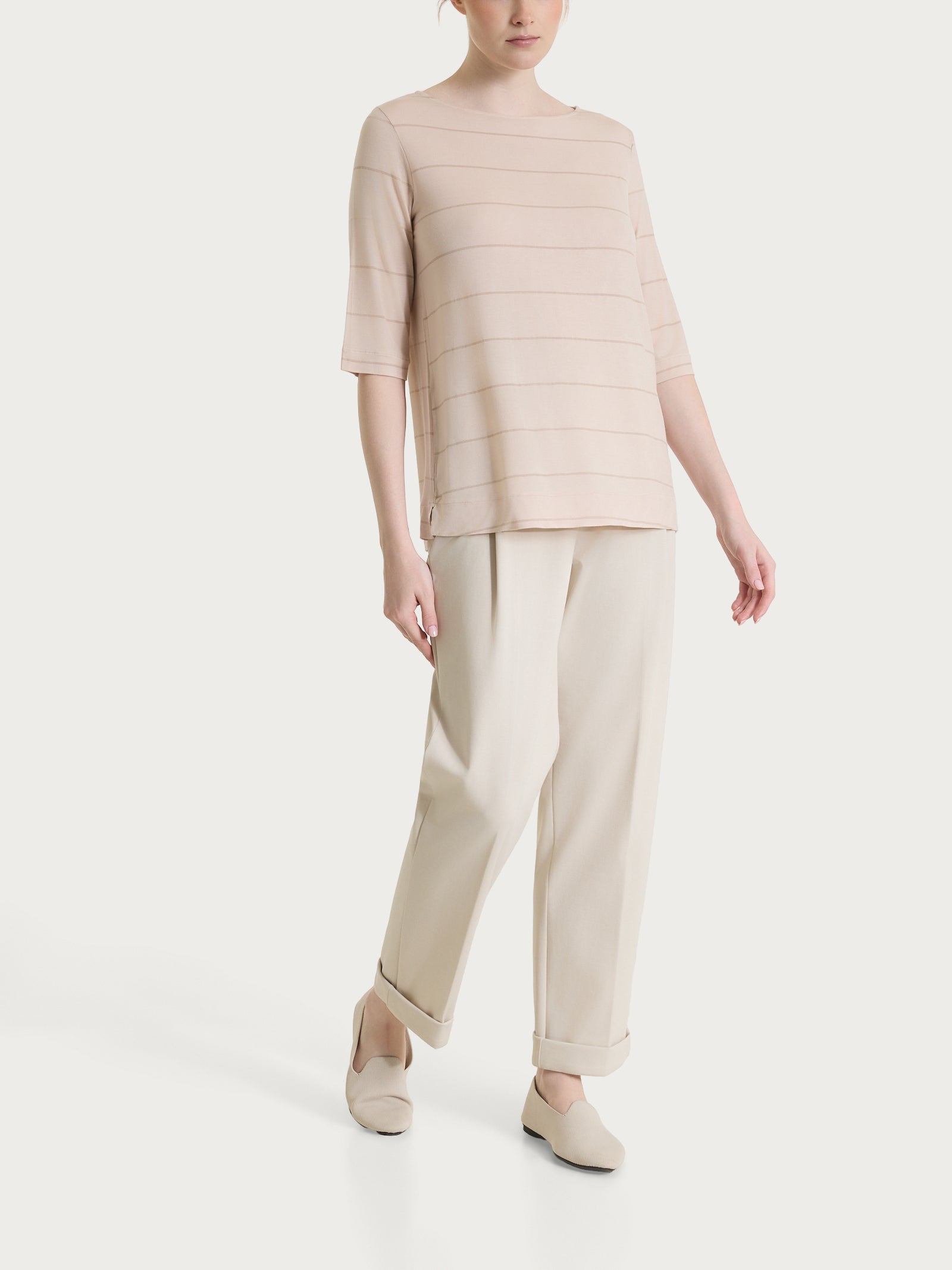 Ragno Summer Light Maglietta Barchetta Almond Peach Lurex