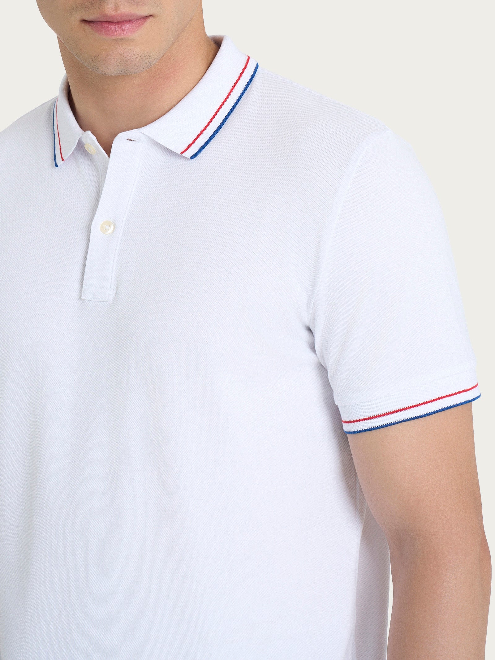 Ragno Polo Manica Corta Eco Cotton Piquet Fant.White