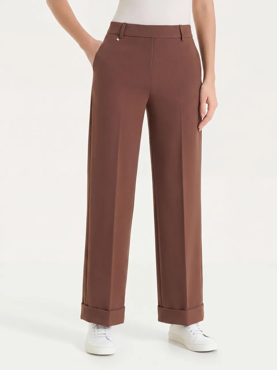 Ragno Pantalone Ampio Tasche Compact Light Cappuccino