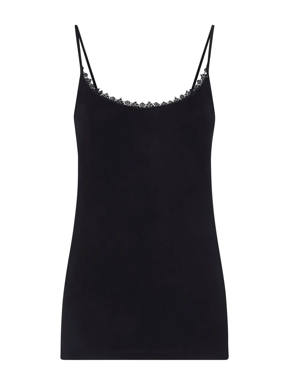 Ragno Puro Cotone Top Nero macramè cotone