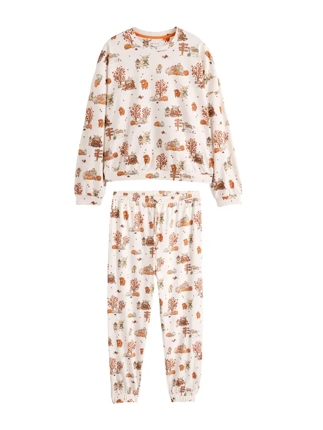 Next pigiama cotone maniche lunghe donna taglia M