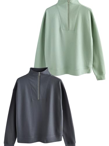 Next The Set felpa donna 2 pezzi mezza zip