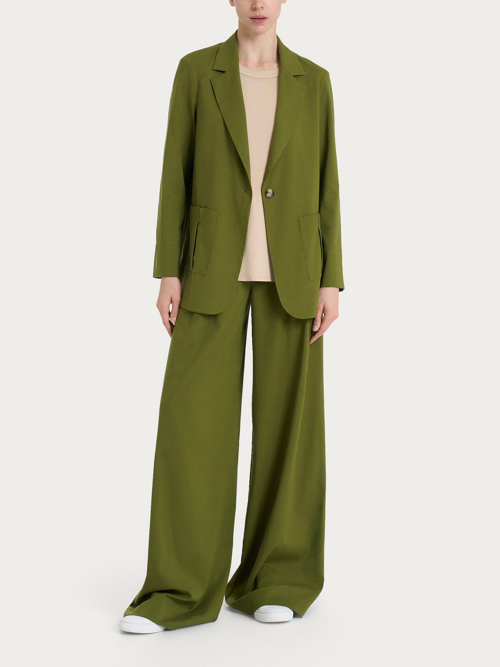 Ragno Super Natural blazer destrutturato Sphagnum tencel