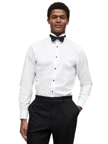 Next camicia polsino singolo papillon uomo 2 pezzi slim