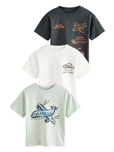 Next bambino t-shirt cotone maniche corte 3 pz