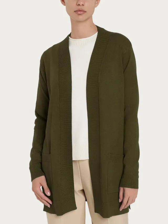 Ragno Four Seasons cardigan donna Dark Olive