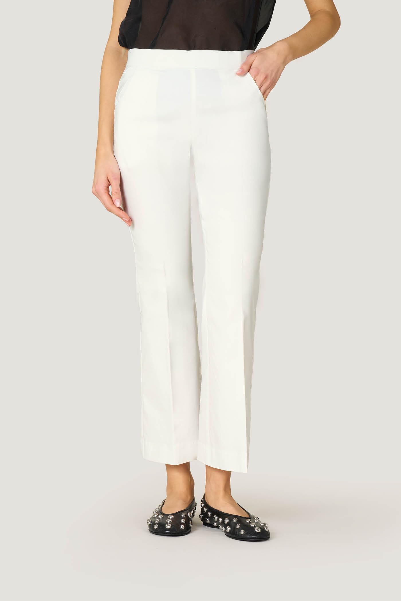 Goldenpoint leggings kick flare donna svasati misto viscosa
