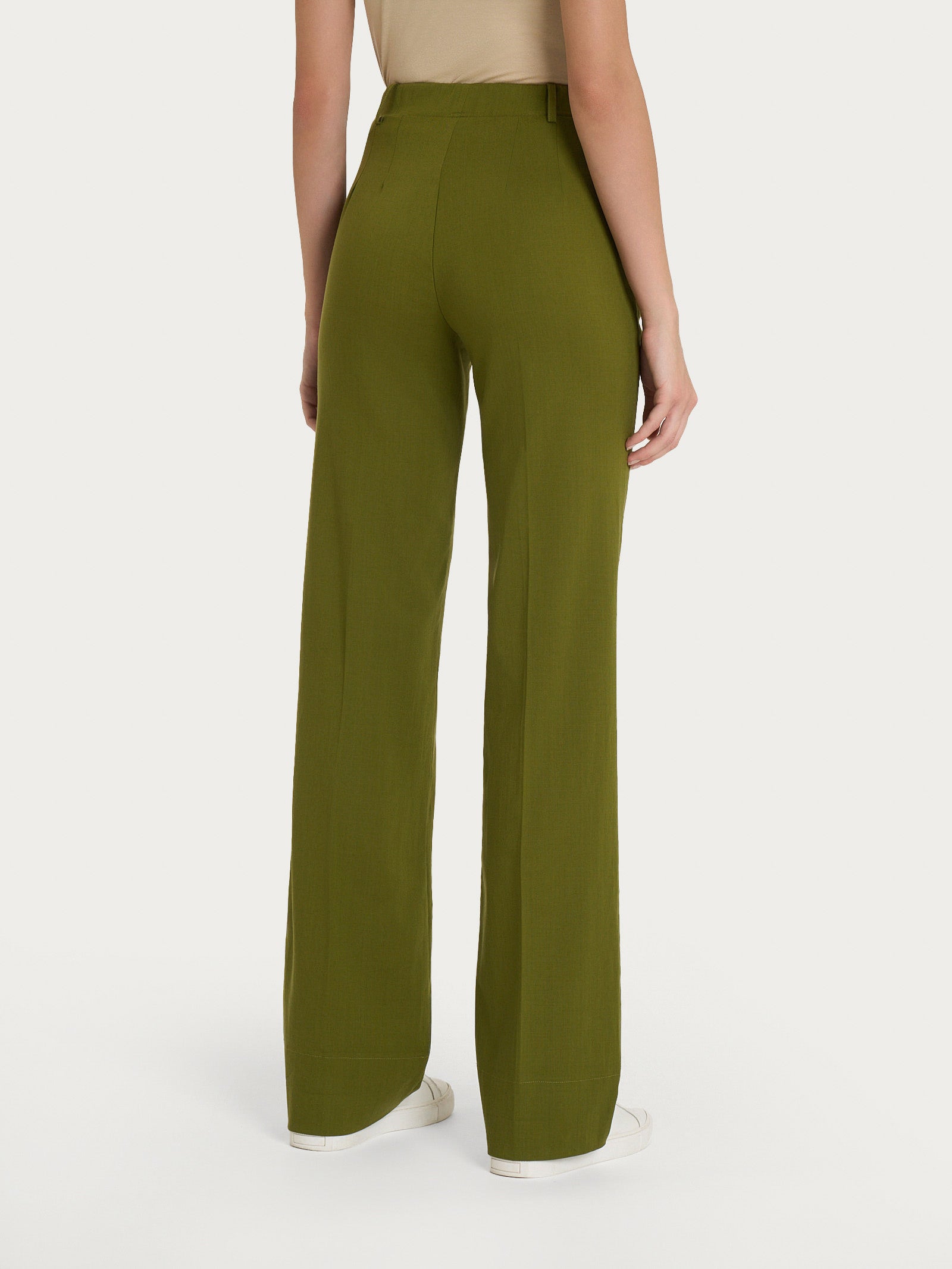 Ragno Super Natural pantalone dritto con tasche Sphagnum verde
