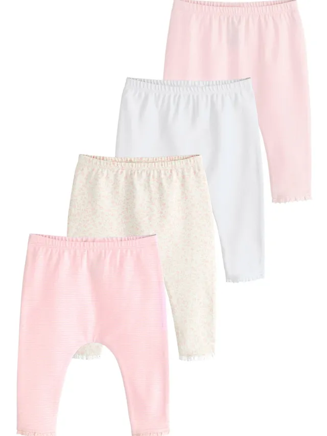 Next 4 leggings neonata cotone 12-18 mesi