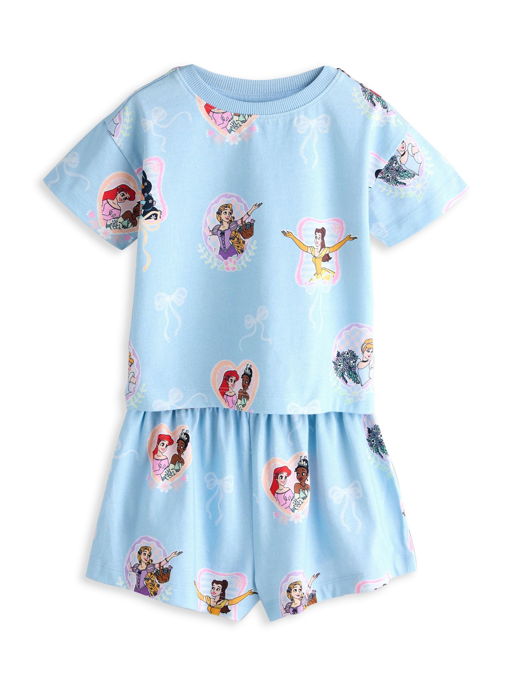 Next pigiama corto Disney Princess bambina 92-98 x2 blu