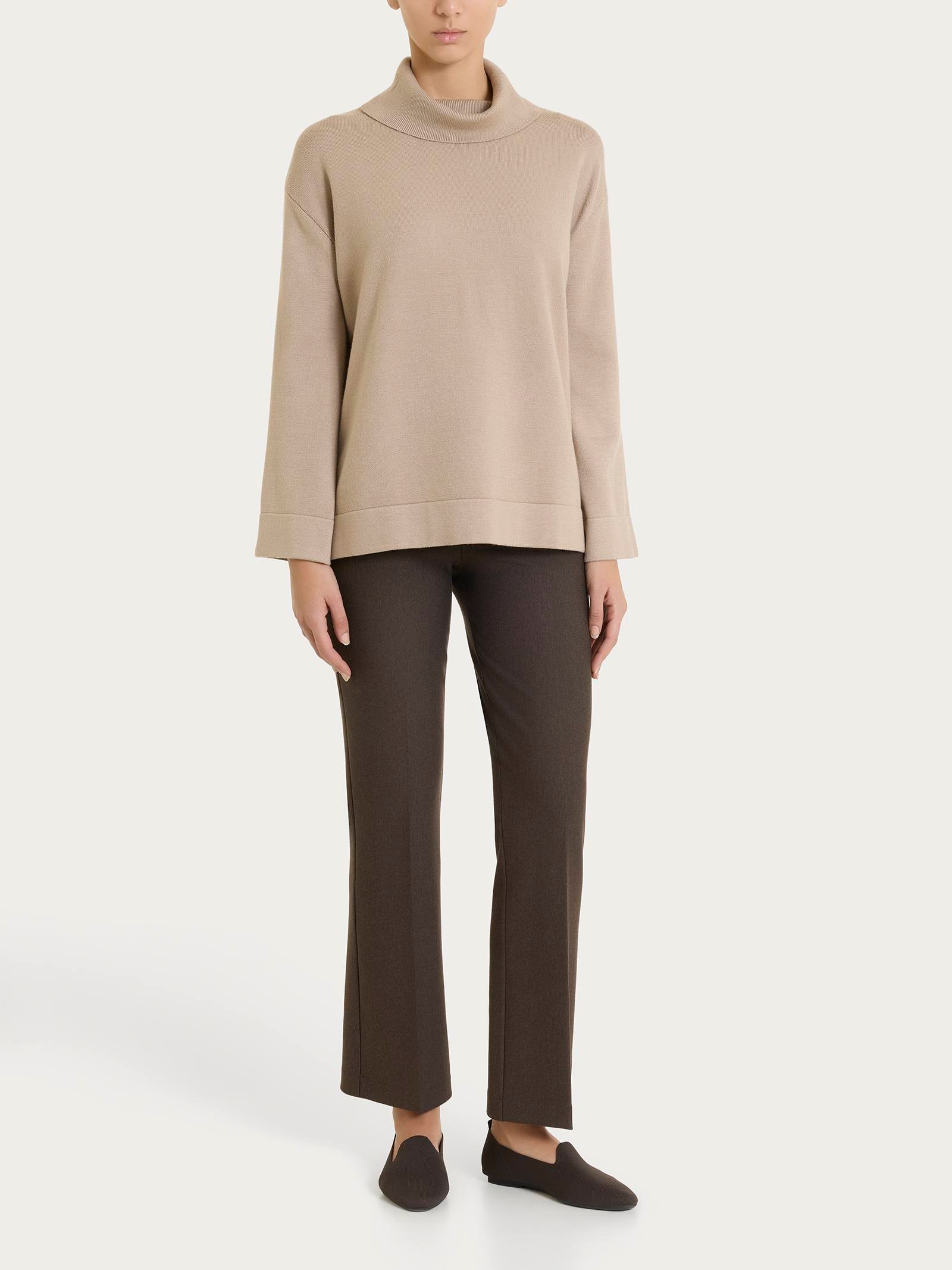 Ragno Compact pantalone flare caviglia Salsa elasticizzato