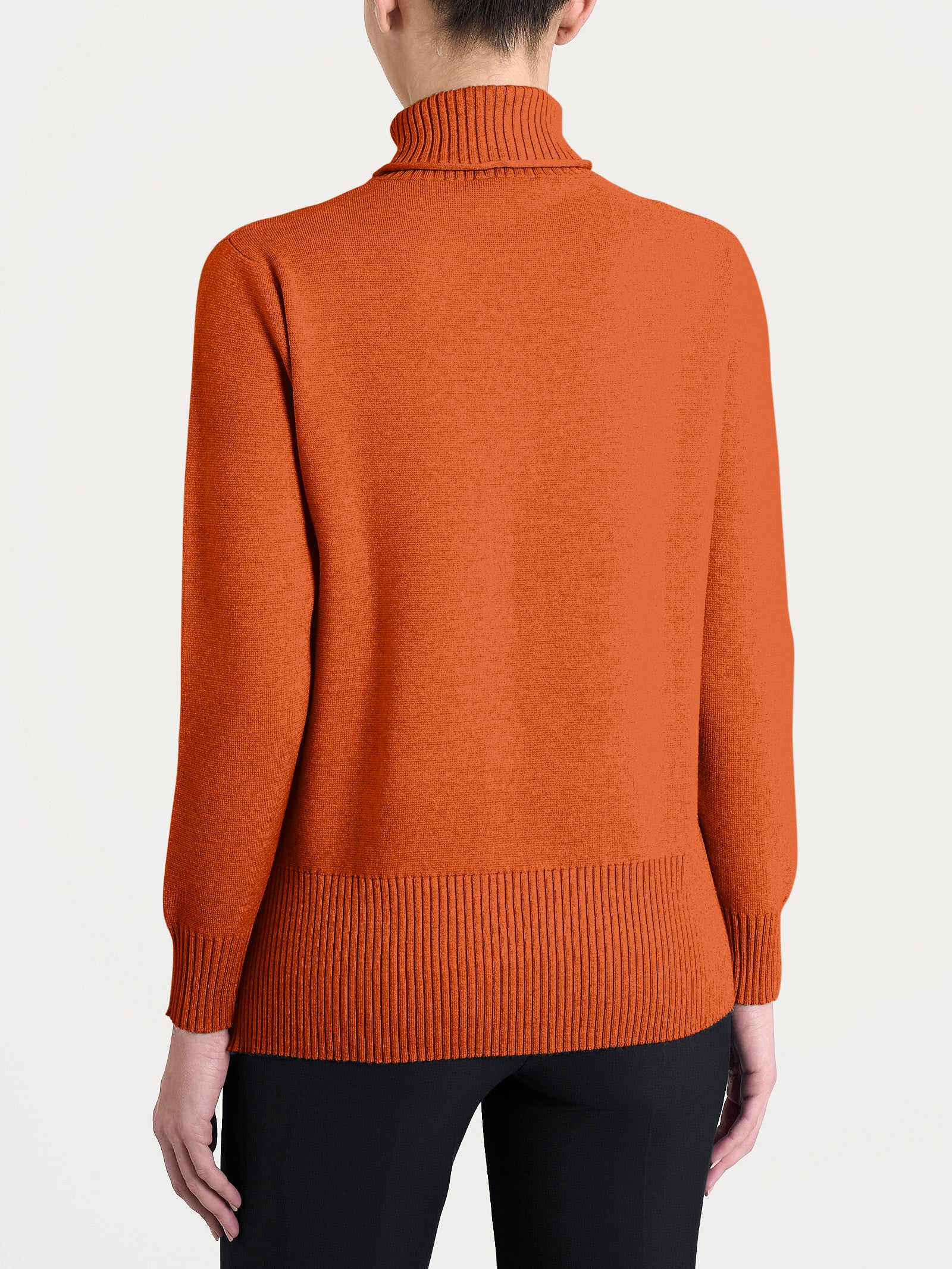 Ragno Super Soft Dolcevita Asimmetrico Maglia Rust viscosa