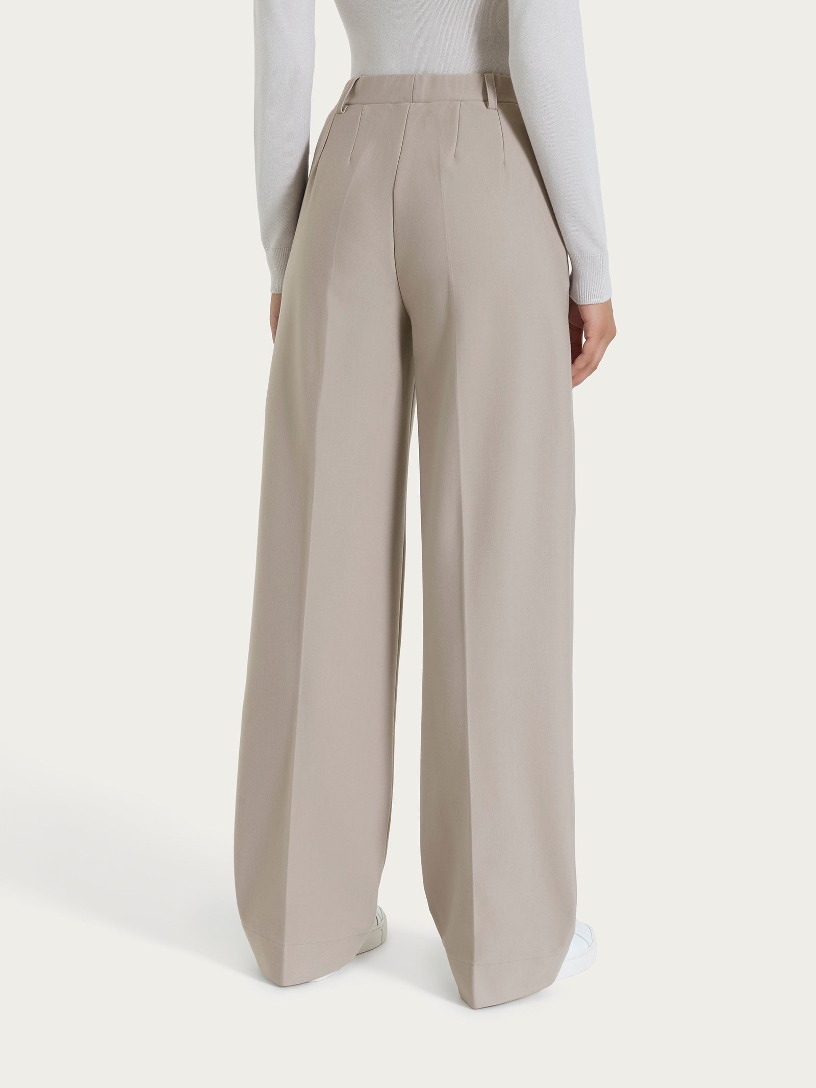 Ragno Compact pantalone palazzo String wide leg elasticizzato