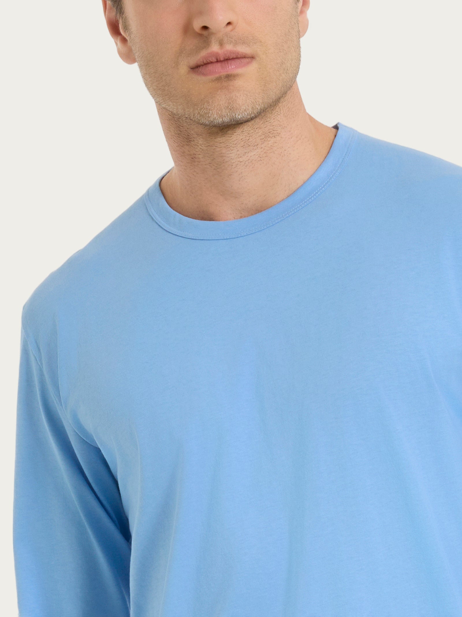 Ragno Jersey Cotone Pigiama Lungo Girocollo Rigato Bianco cotone