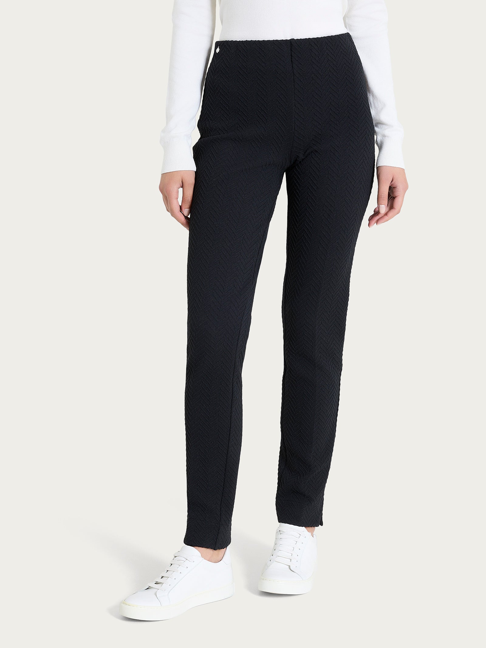 Ragno The Cigarette Pantalone Sigaretta Nero Spina Pesce