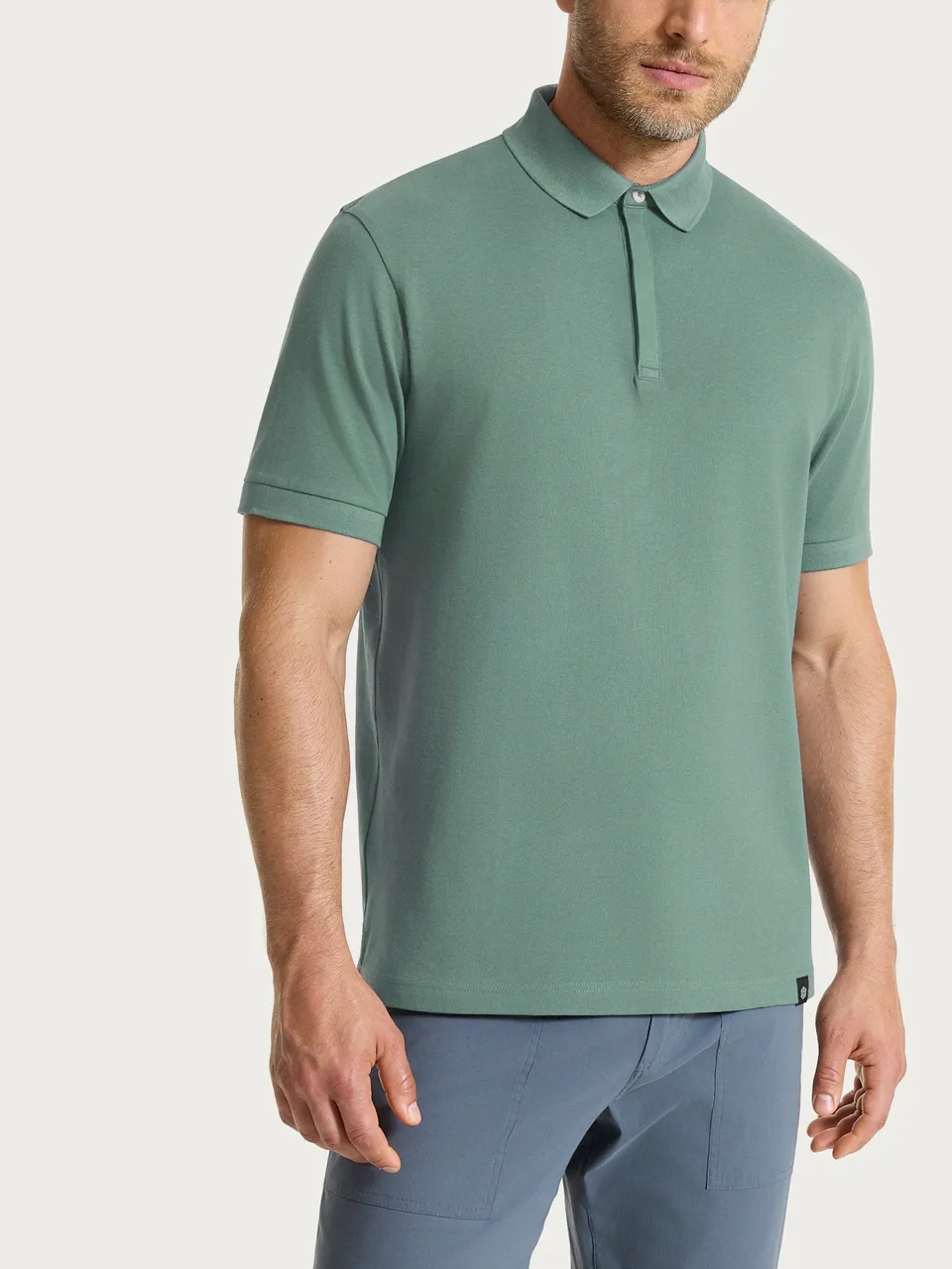 Ragno Sport Polo Cotton Piquet Stretch verde Laurel Wreath