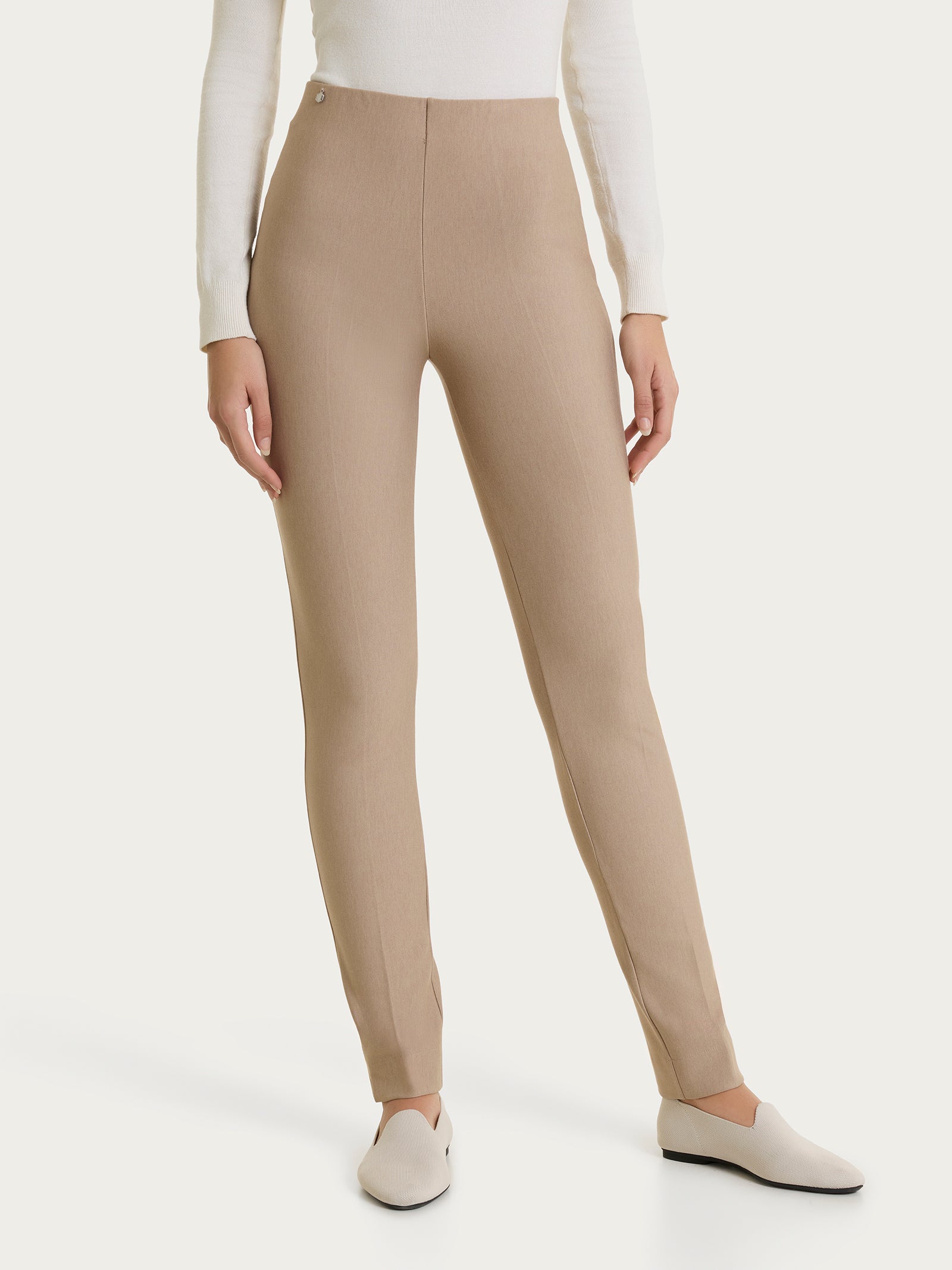 Ragno Compact pantalone a sigaretta Cammello Mel skinny