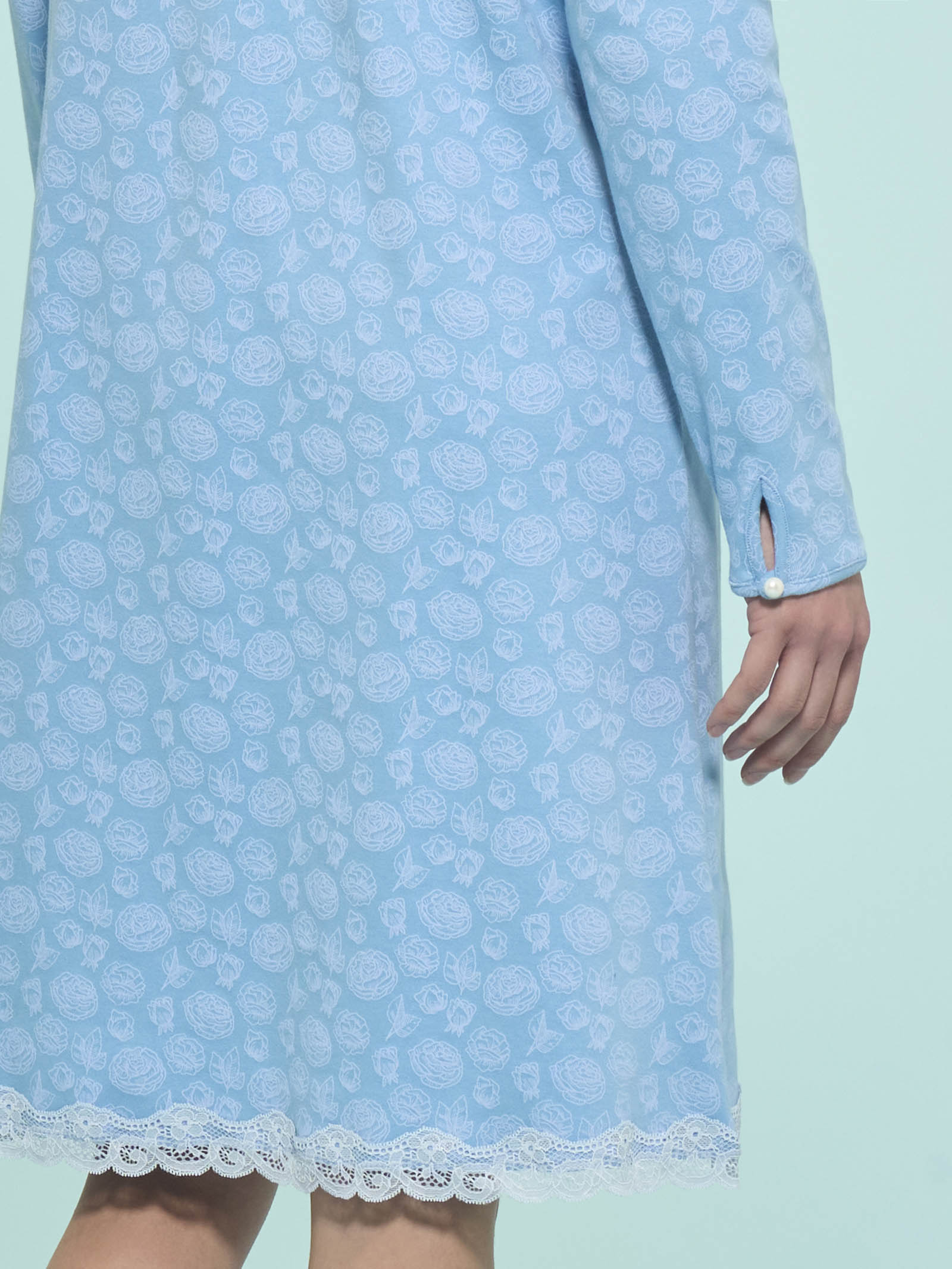 Ragno Sweet Emotion camicia notte Dusk Blue 100 cm