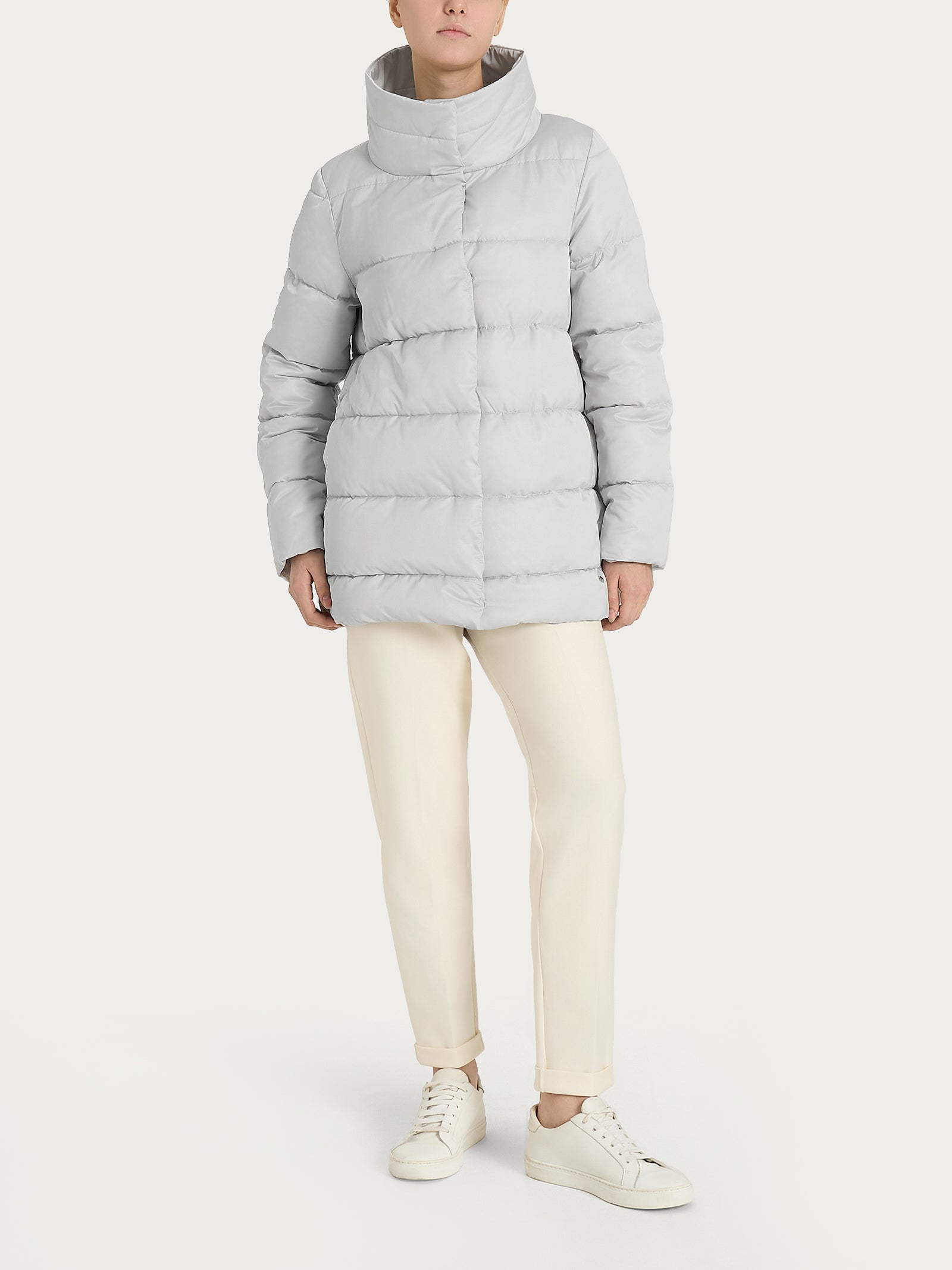 Ragno Piumino Vegan Fur Cappuccio Removibile Dawn Blue