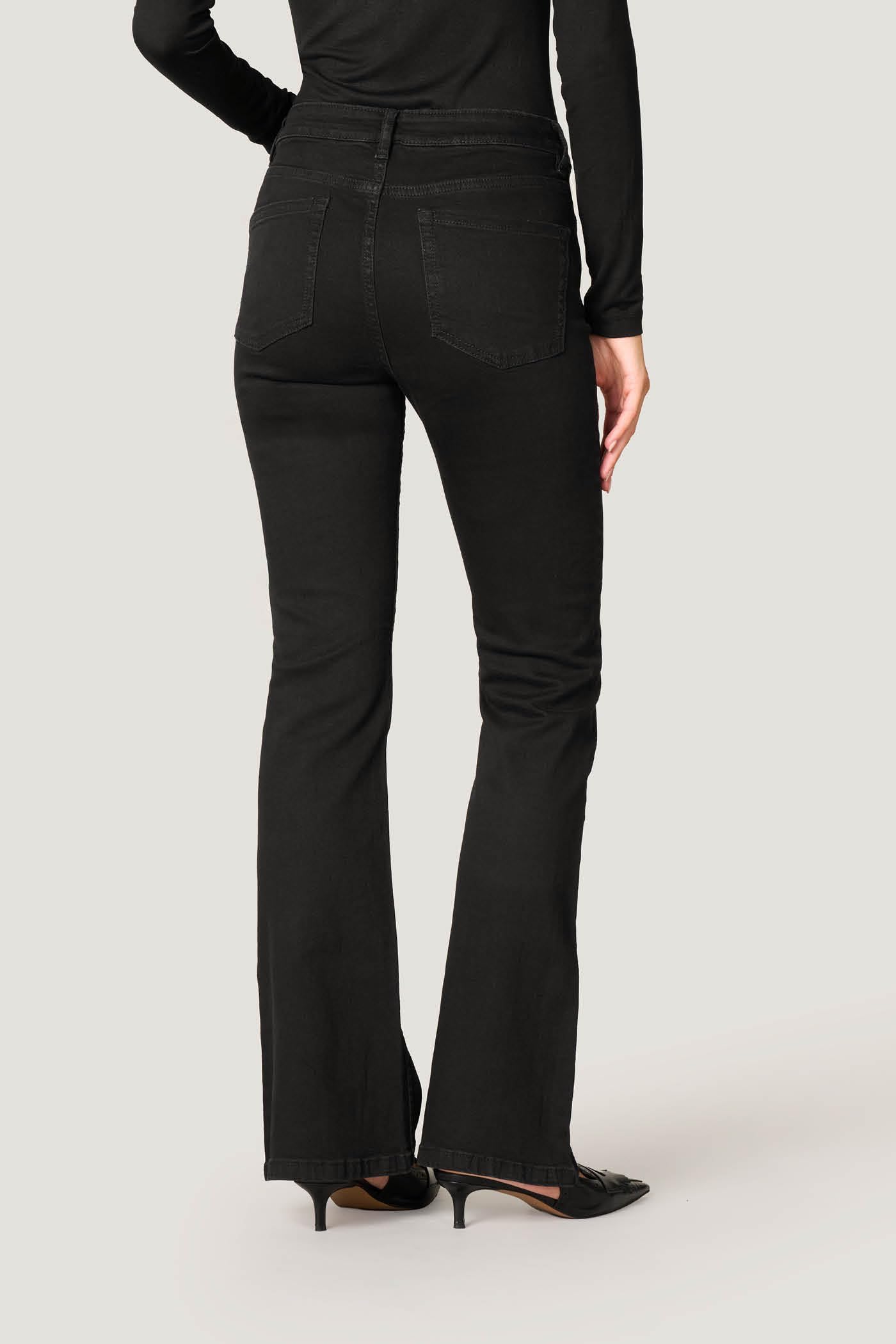 Goldenpoint Jeans Flare Long Donna Vita Media
