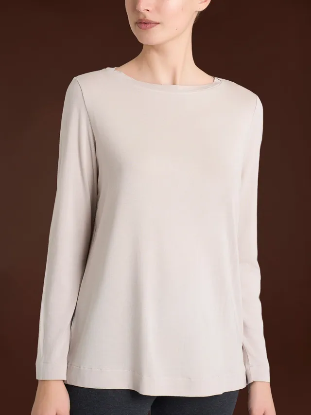 Ragno Eco Viscosa Maglietta Collo Barchetta donna corda