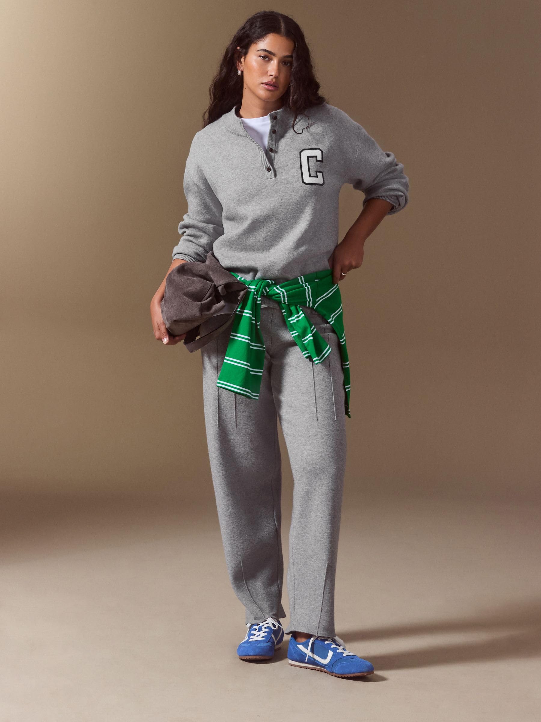 Next pantaloni jogging donna M gamba dritta vestibilità comoda