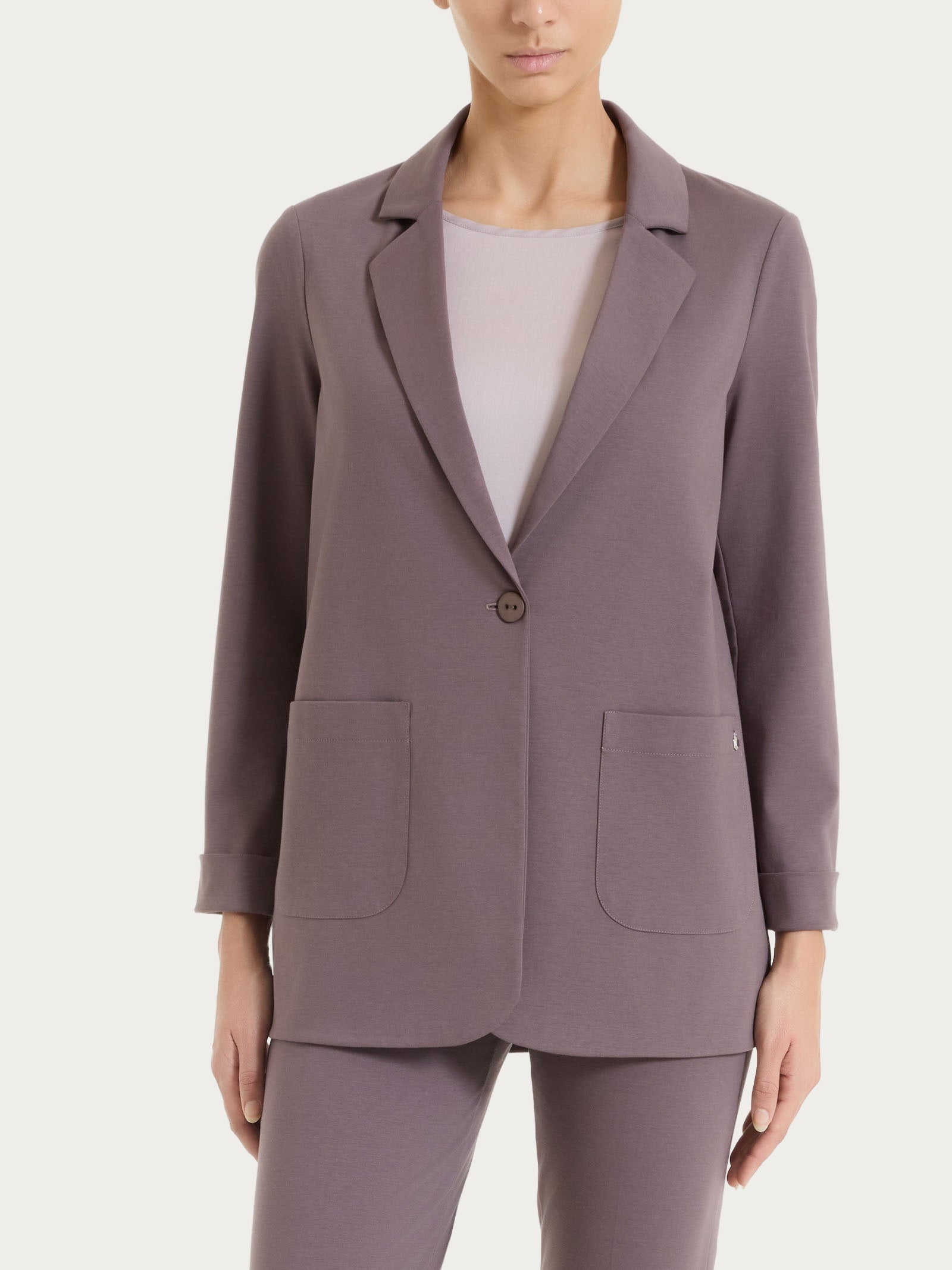 Ragno Compact Light Blazer Destrutturato Plum Over