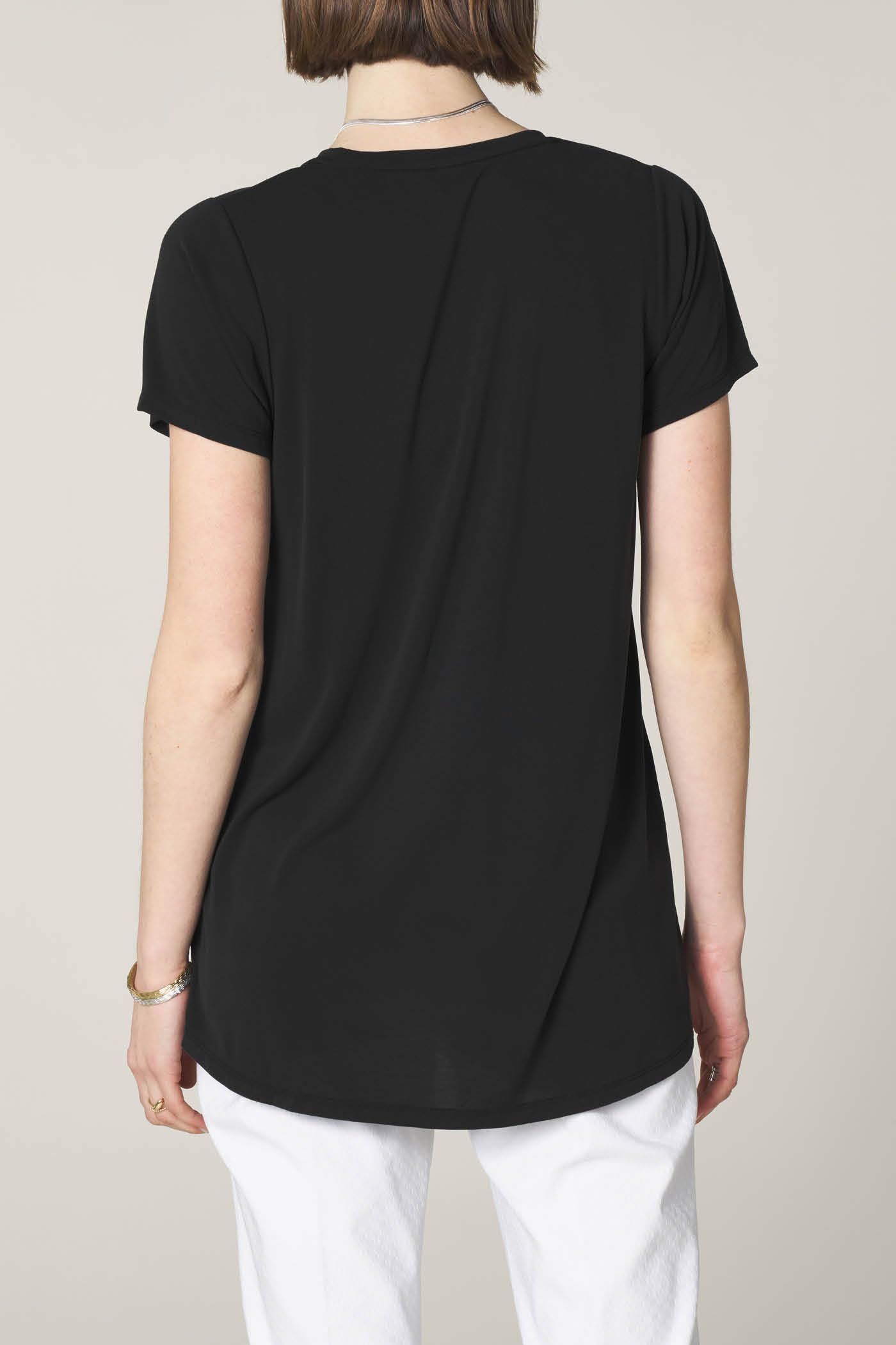 Goldenpoint maglia scollo V manica corta over misto modal